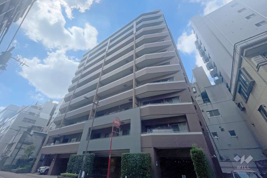 クレストフォルム上野イーストコートの外観（北東
側から）