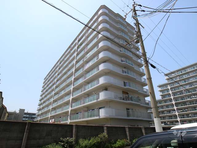 日商岩井香櫨園マンション2号棟の外観（南東側から）