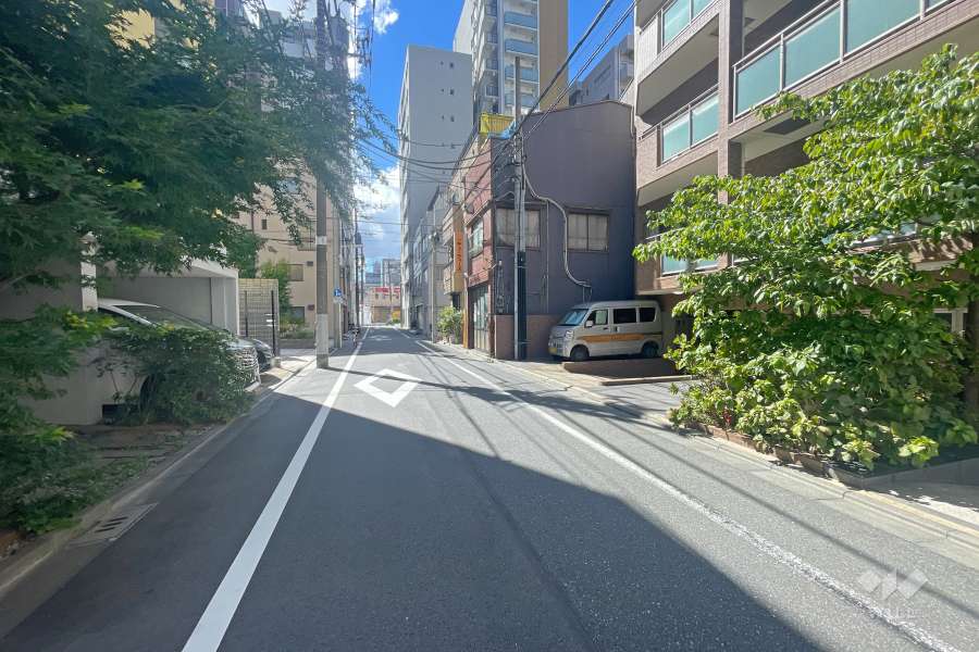 敷地南側の前面道路