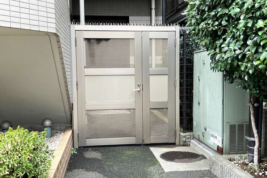 駐輪場の出入り口