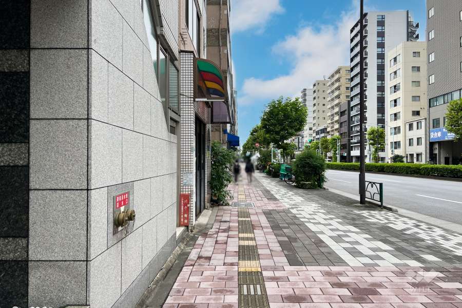 敷地東側の前面道路