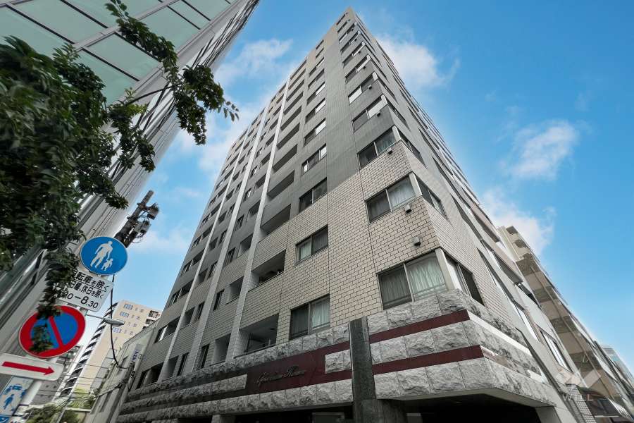 ガラステーション蔵前の外観（南東側から）