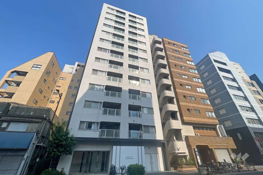 コンフォルテハイム蔵前の外観（北西側から）