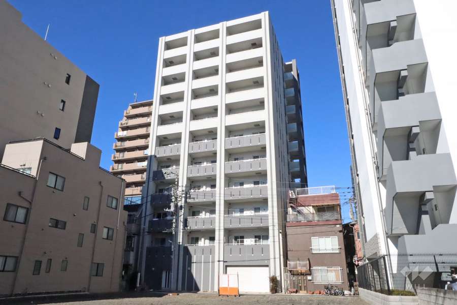ダイナシティ台東三ノ輪の外観（南東側から）