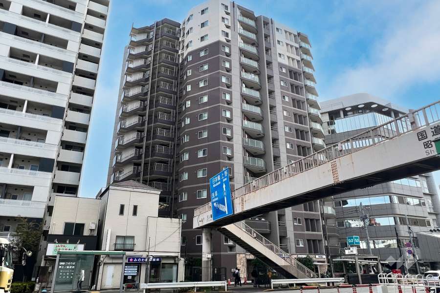 グローベルザステーション三ノ輪の外観（北側から）