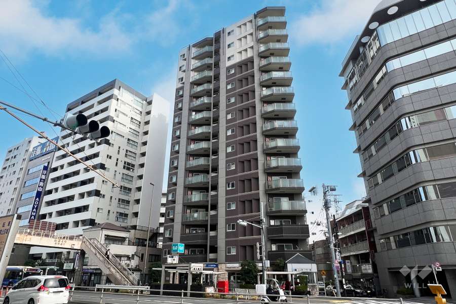 グローベルザステーション三ノ輪の外観（南西側から）