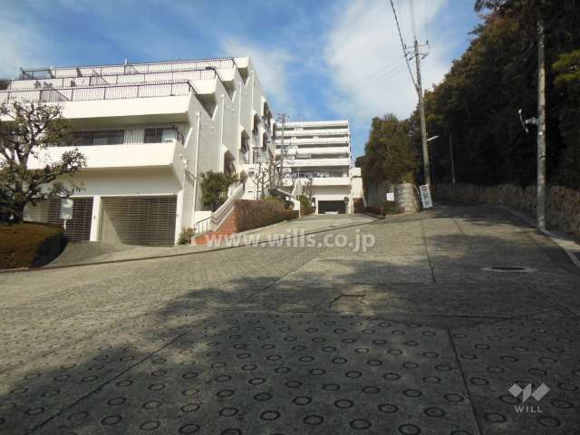 敷地東側の前面道路
