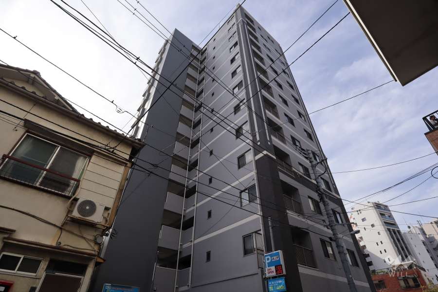 ハイネスクラウズ浅草の外観(北東側から)