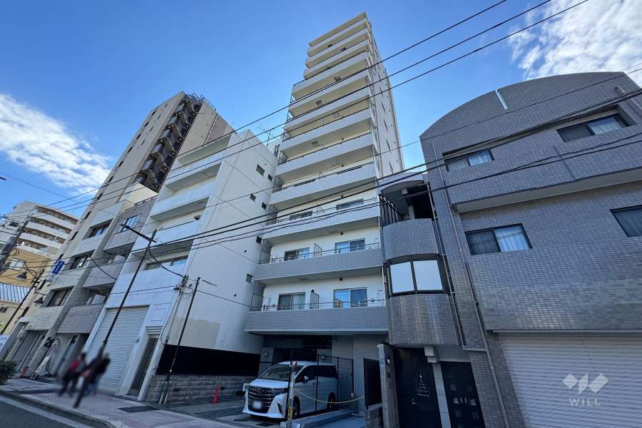 日神デュオステージ浅草松が谷の外観（北西側から）