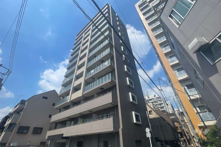 デュオステージ浅草の外観（南東側から）