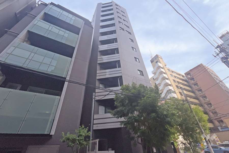 グランティアラ新御徒町アジールコートの外観（北西側から）