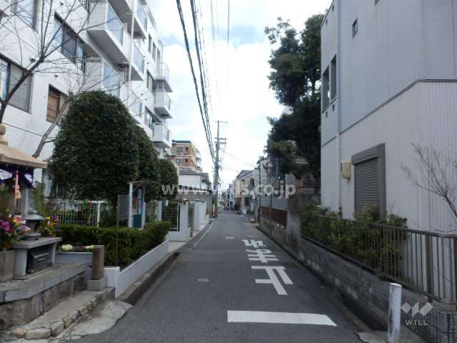敷地南側の前面道路