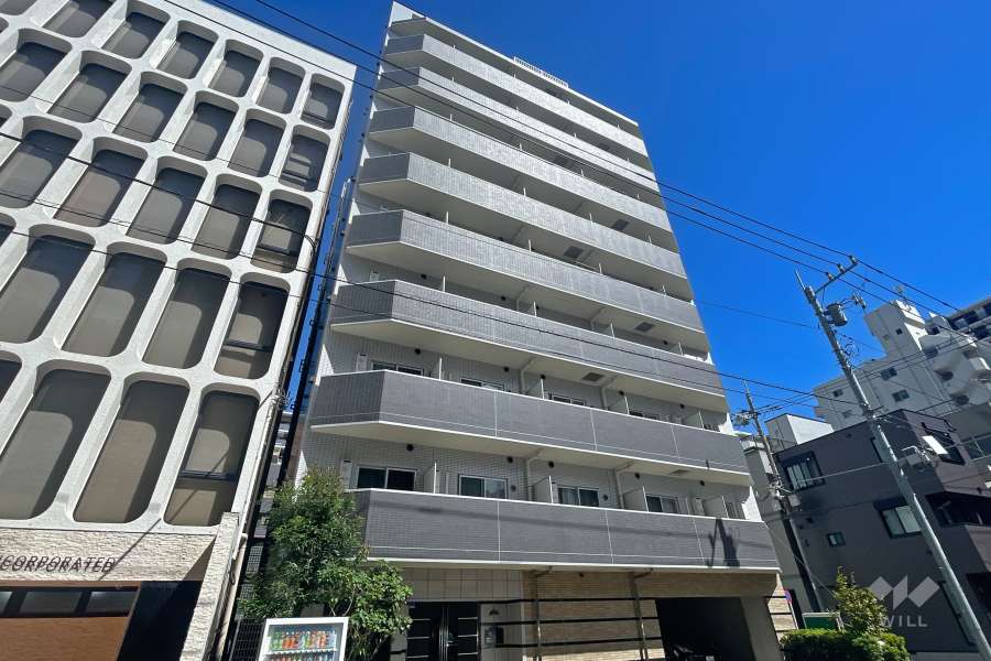 メインステージ蔵前2の外観（北西側から）