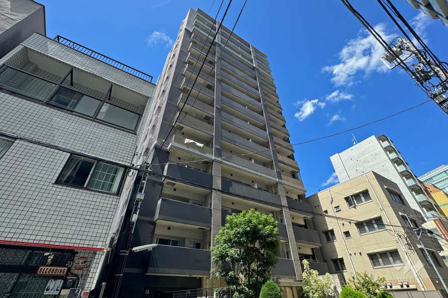 グローベルザスイート上野の外観（南東側から）