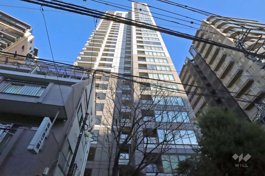 パークタワー上野池之端の外観（北西側から）