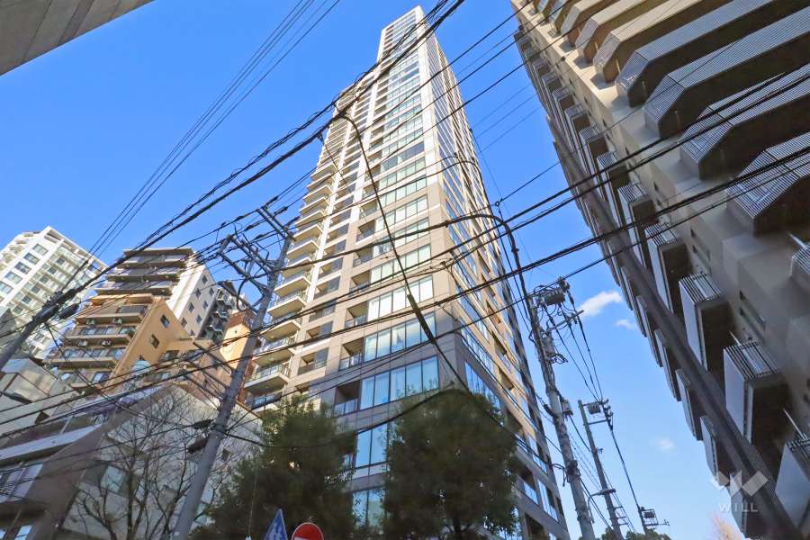 パークタワー上野池之端の外観（南西側から）