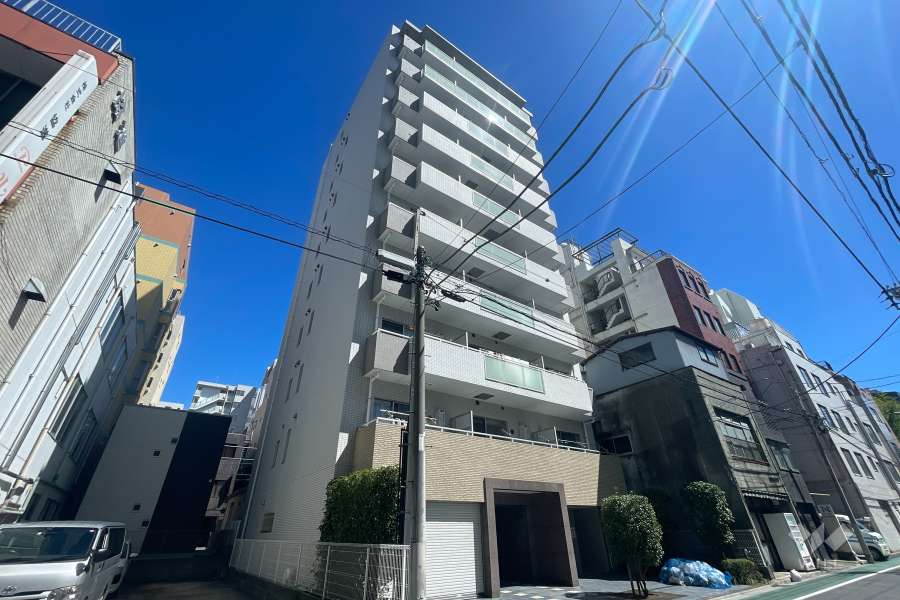 ハピネ蔵前鳥越の外観（北西側から）