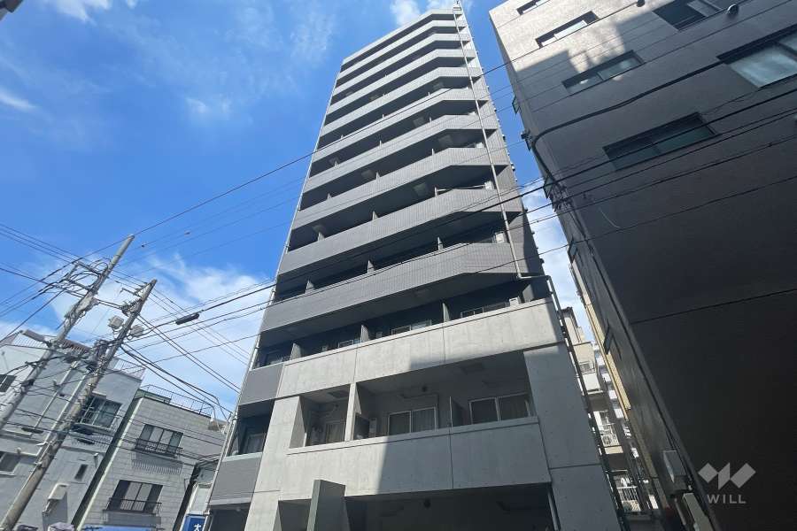 エルフラット入谷の外観（南東側から）