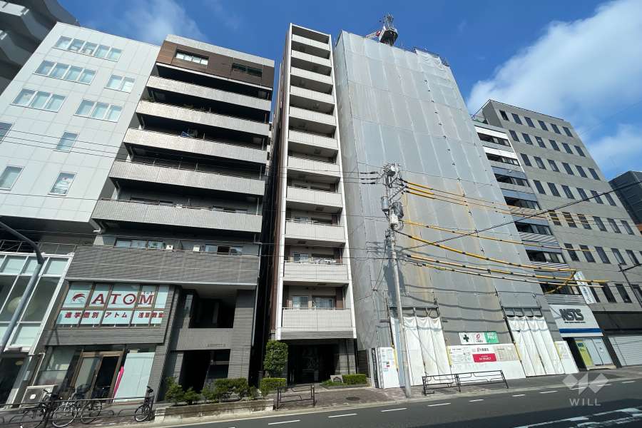 日神パレステージ田原町の外観（東南側から）