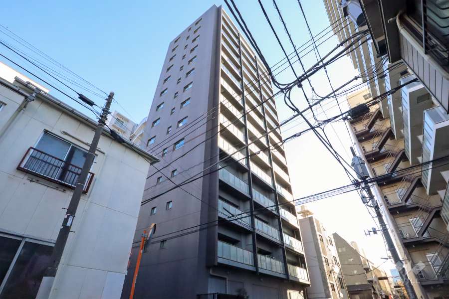 シティハウス新御徒町ステーションコートの外観(北西側から)