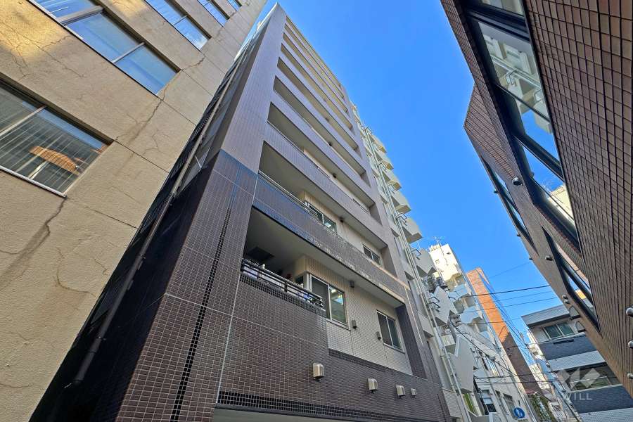 グローベルザシティ蔵前の外観（南東側から）