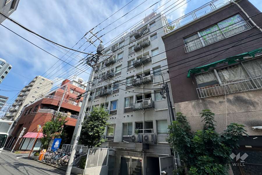 クリオ入谷壱番館の外観（南西側から）