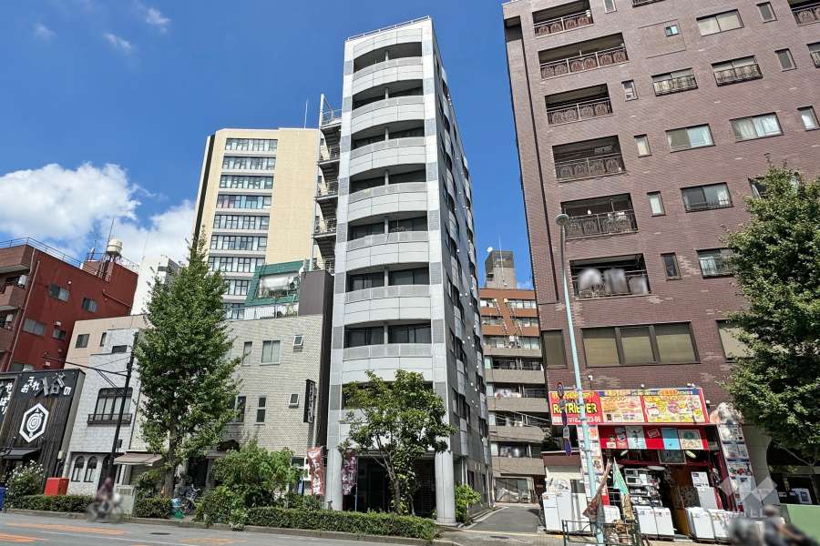 コンフォート入谷の外観（南東側から）