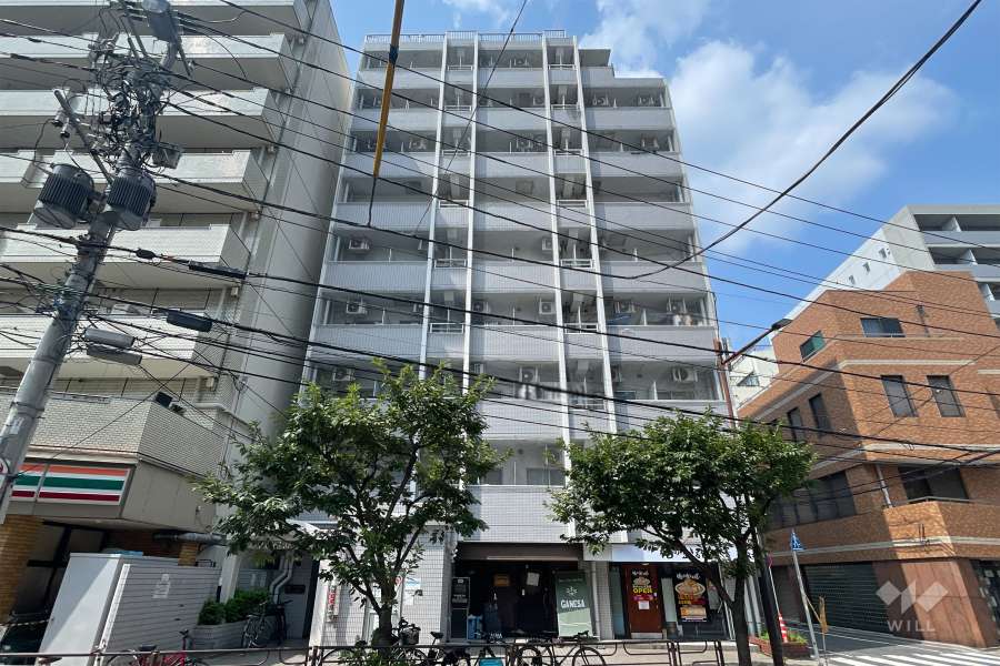 スカイコート入谷の外観（東側から）　　