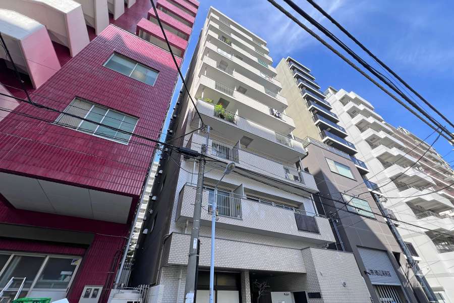 ニューライフ蔵前の外観（南側から）