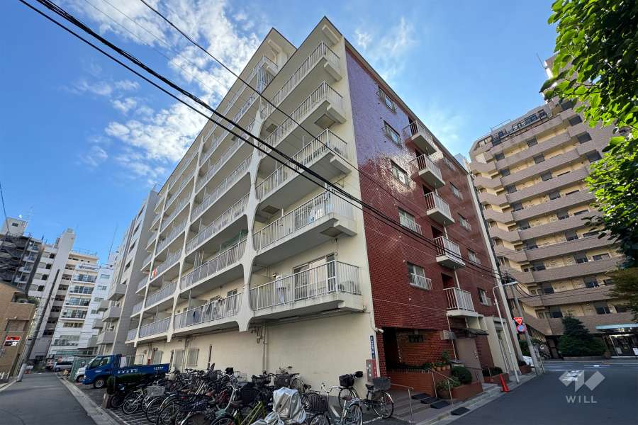 ハイコーポ松が谷の外観（北西側から）