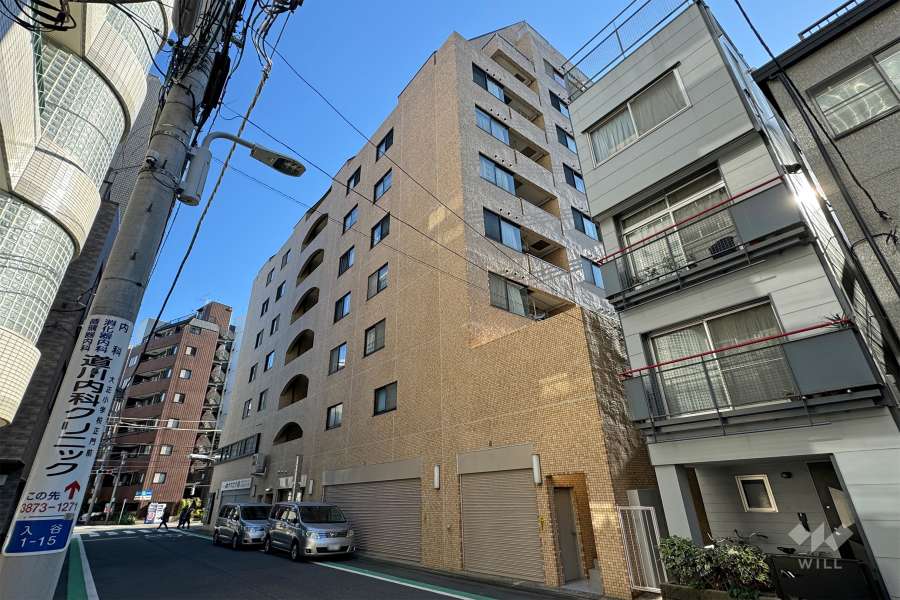 ライオンズマンション鶯谷第2の外観（北西側から）