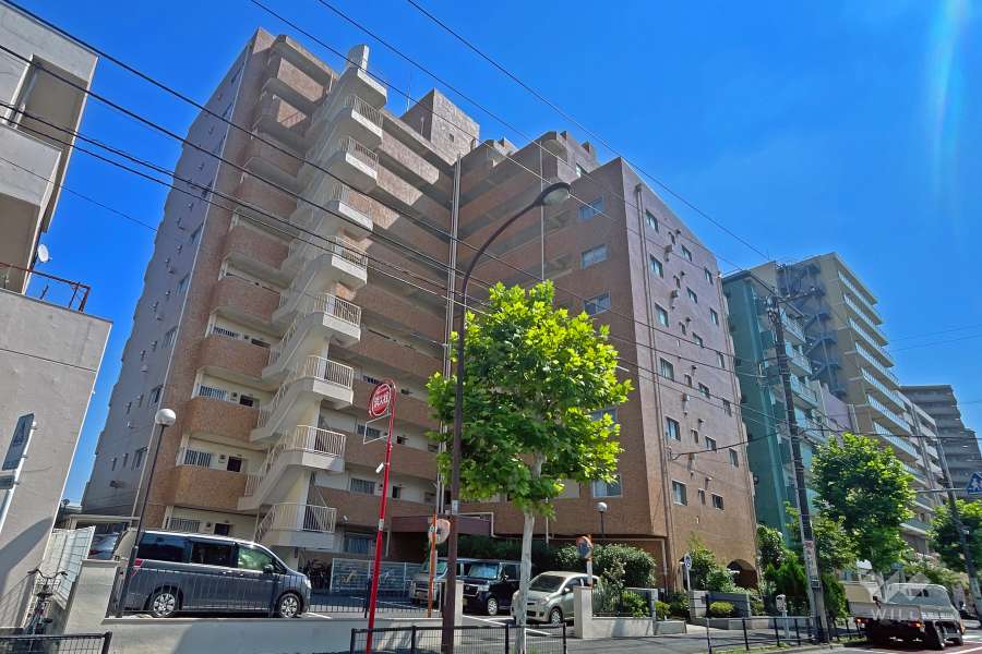 白鬚橋ローヤルコーポの外観（北西側から）