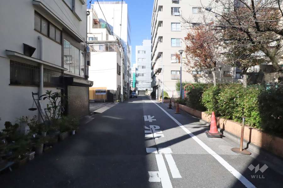 敷地南側の前面道路