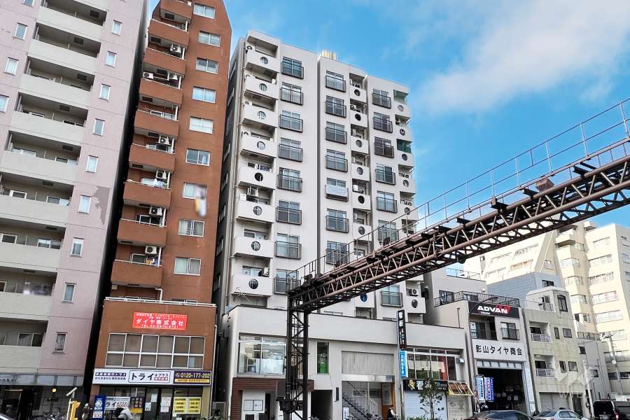 下谷サニーハイツの外観（南側から）