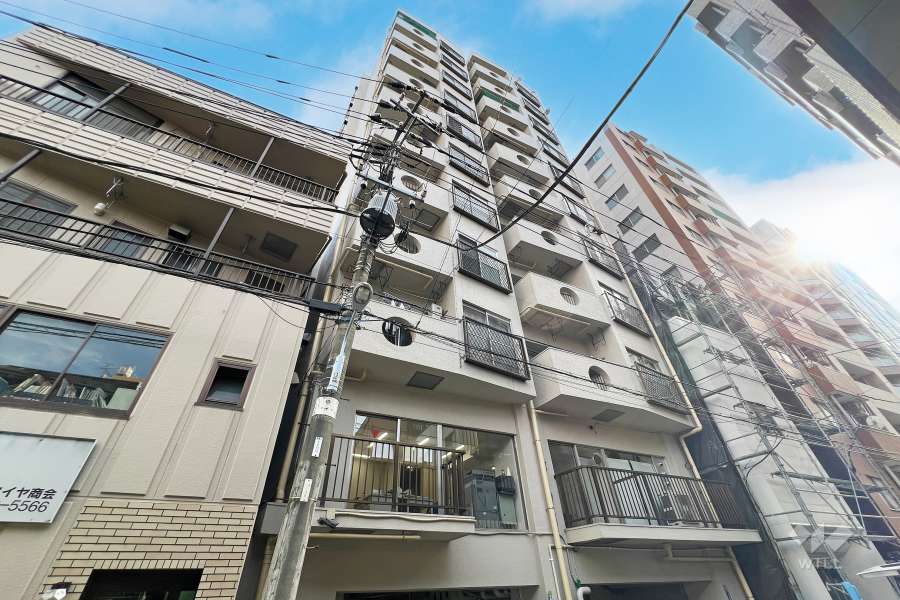 下谷サニーハイツの外観（北側から）