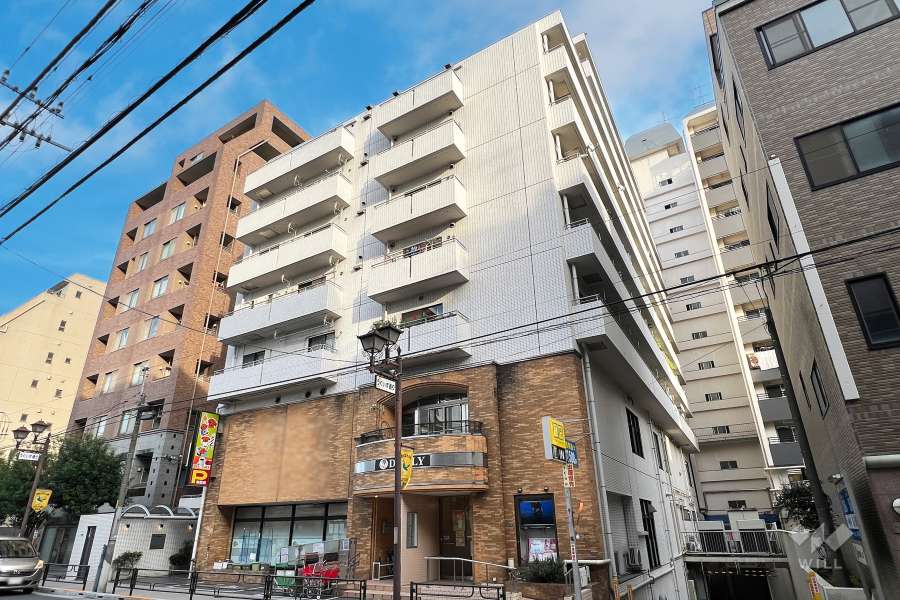 東急ドエルアルス鶯谷の外観（南西側から）