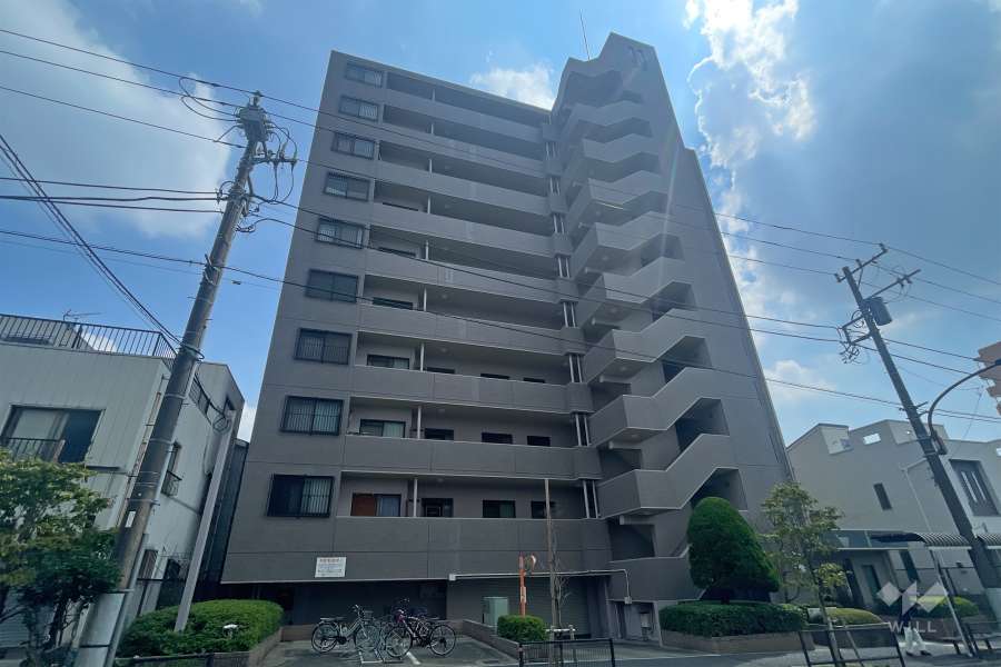 サンピア橋場の外観（北西側から）　