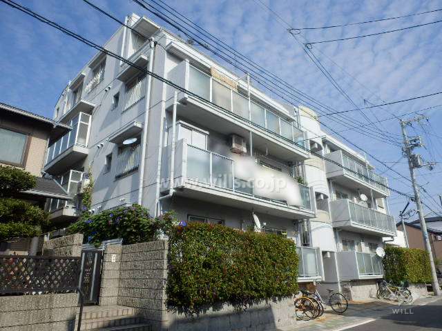 グランドハイツ森南の外観（南西側から）