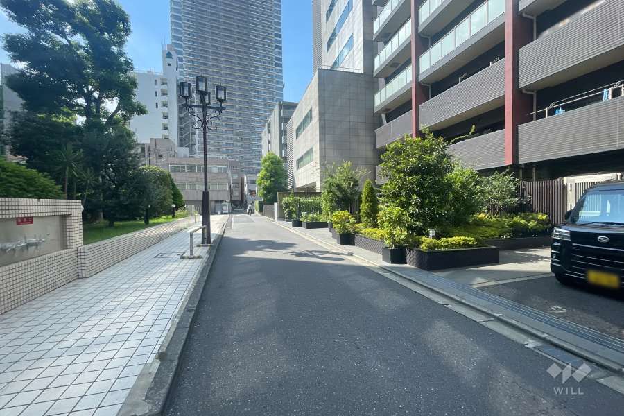 敷地南側の前面道路