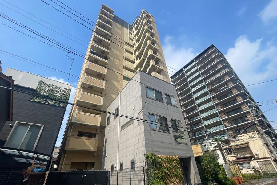 ウィルレーナ東京入谷の外観（北東側から）