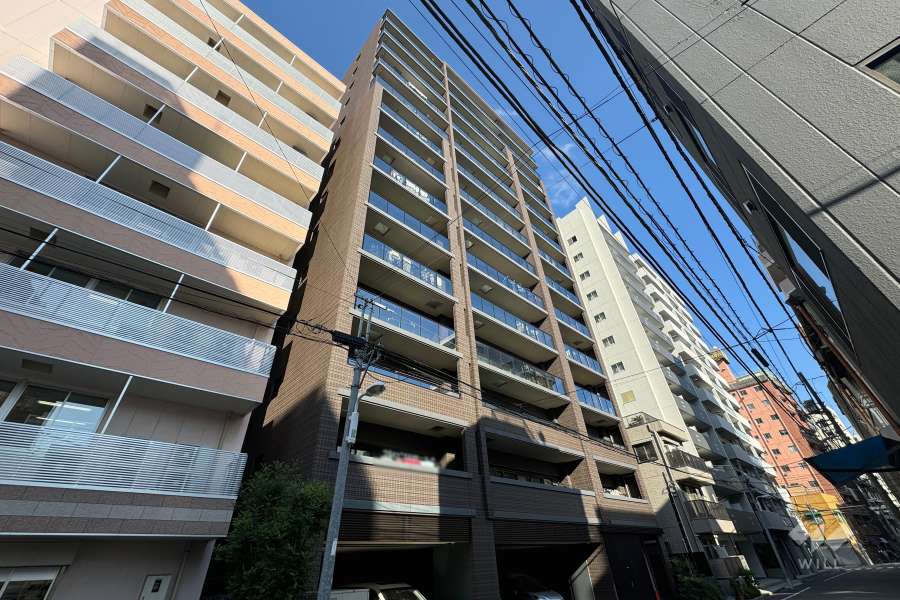 ライオンズ浅草橋レジデンスの外観（南西側から）