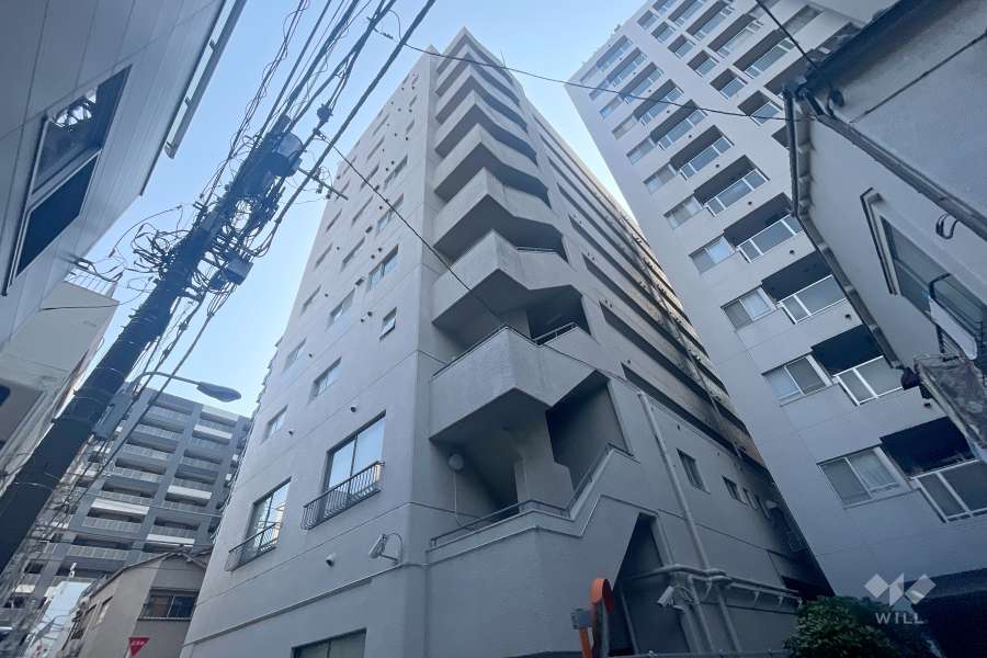 ドヌール蔵前の外観（北東側から）