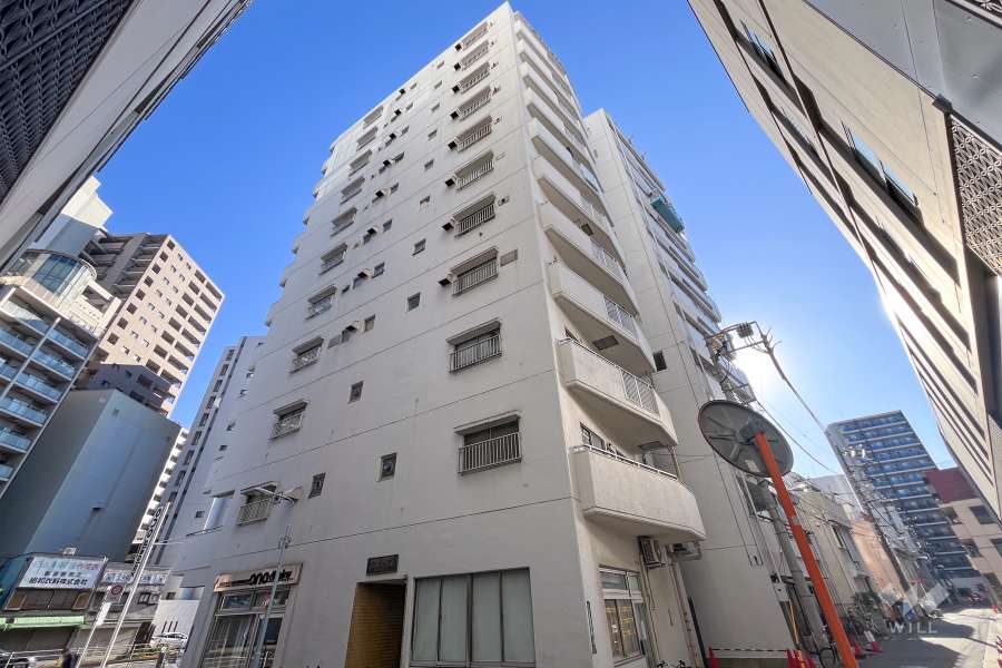 下谷第1サマリヤマンションの外観（北西側から）