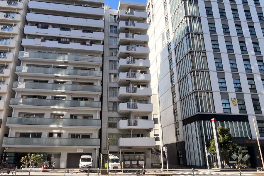 下谷第1サマリヤマンションの外観（南東側から）