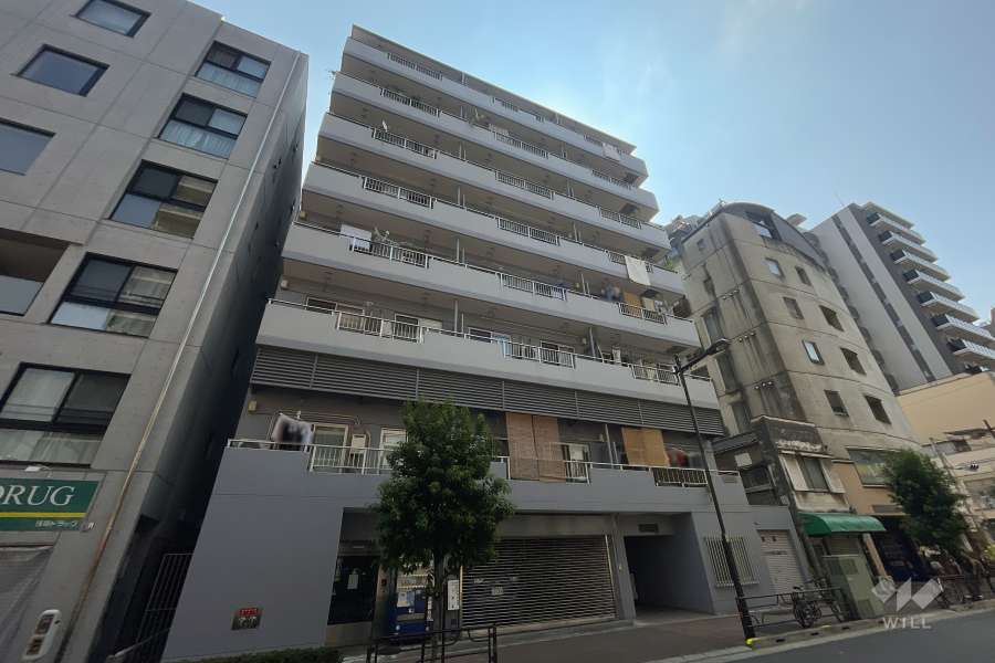 雷門ハイツの外観（北西側から）