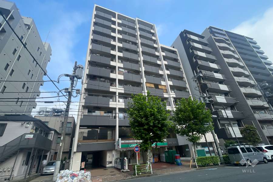 鶯谷上原ハイツの外観（南東側から）