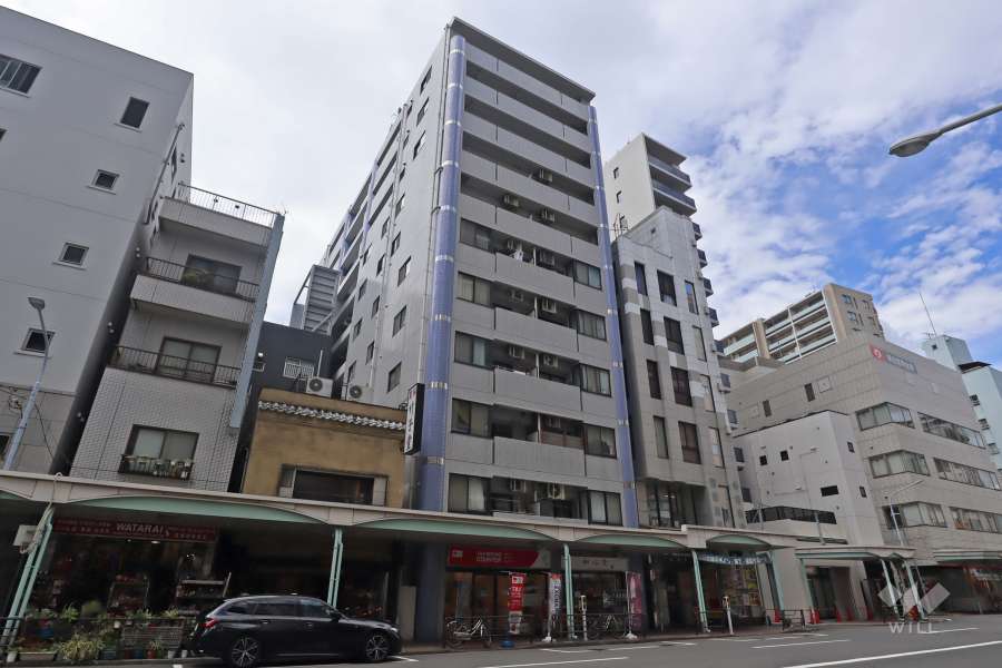 シルクハットハイツの外観(南東側から)