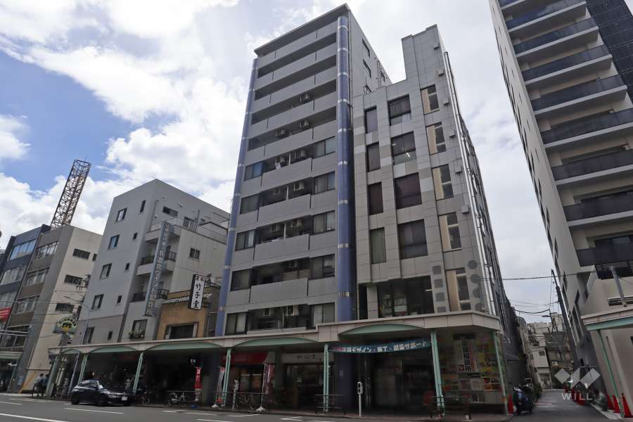 シルクハットハイツの外観(北東側から)