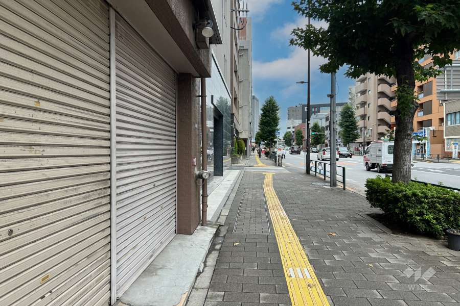 敷地南西側の前面道路　