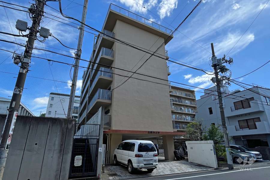 上野ハイツの外観（北西側から）